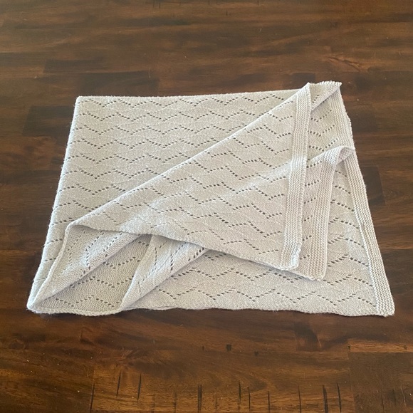 Pottery Barn Kids Other - Pottery Barn Kids Pointelle Knit Baby Blanket